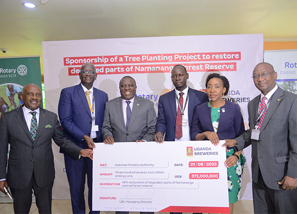 UBL Invests UGX 372 million in Tree planting to Restore Namananga Central Forest Reserve
